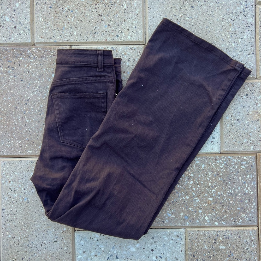 H&M Wide High Brown Jeans